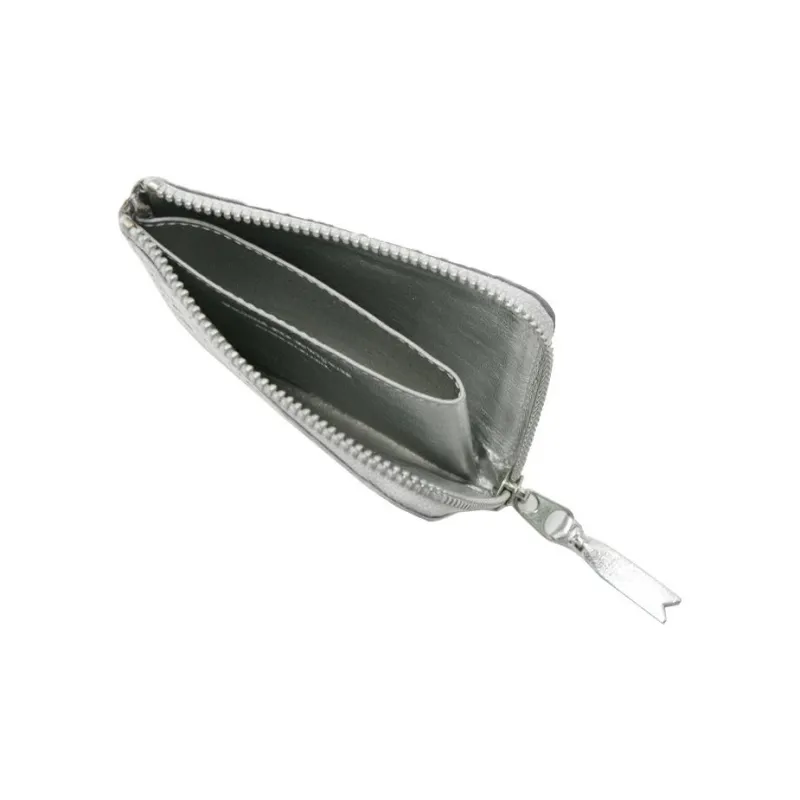 CDG Calfskin Wallet Regular Men's Silver-2