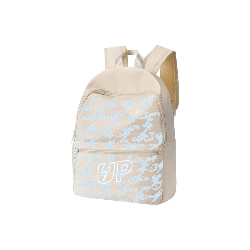 TURN UP Polyester Backpack Small Size Unisex Green-16