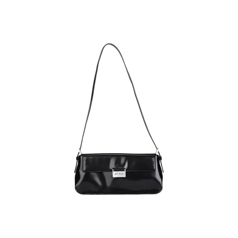 【送料&関税込】BY FAR Black Leather Mathilda Shoulder Bag By Far Matilda Shoulder Bags - POIZON