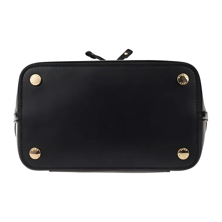 MICHAEL KORS MICHAEL KORS Handbag Collection Trista Cow Leather Shoulder Bag Medium Size Women's Black-4
