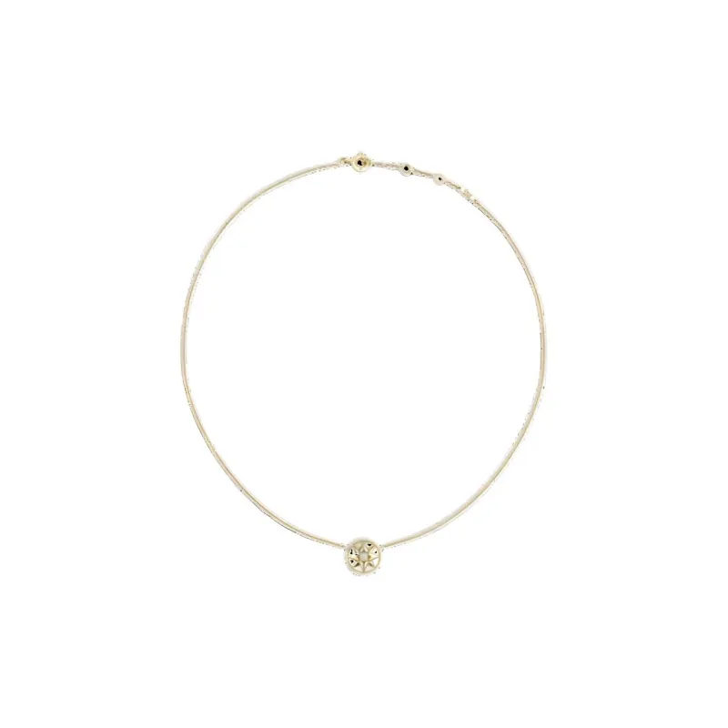 DIOR 18K Gold, Diamond, Mother Of Pearl Necklaces Women's White-0