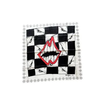 Chrome Hearts Silk Scarves Unisex Multicolor