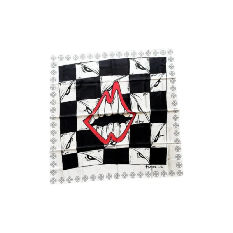 Chrome Hearts Silk Scarves Unisex Multicolor-0