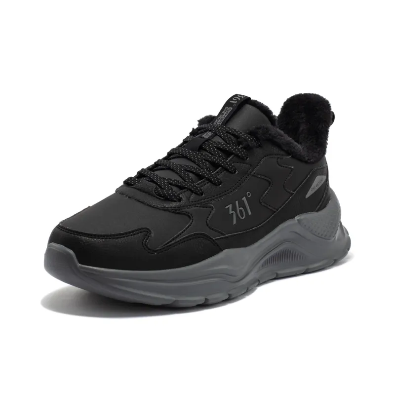 361° Slip Resistant Lightweight Rebound Low Top Casual Running Shoes Men's Obsidian Black-2