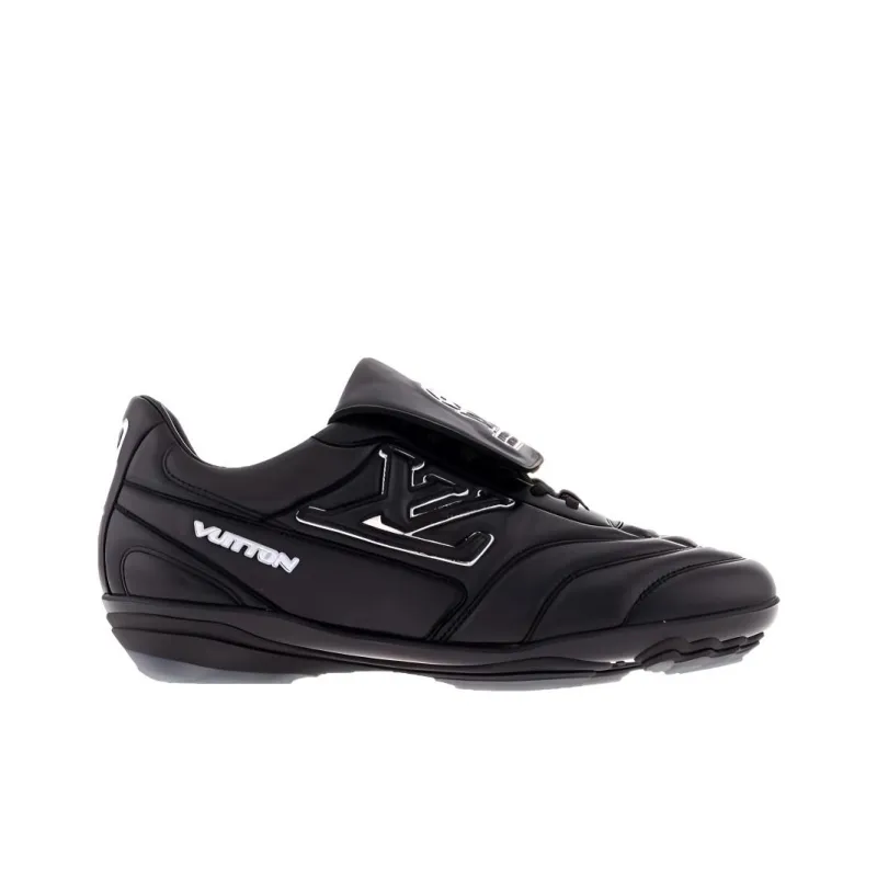 LOUIS VUITTON Footprint Soccer Low Top Casual Shoes Men's Black-1