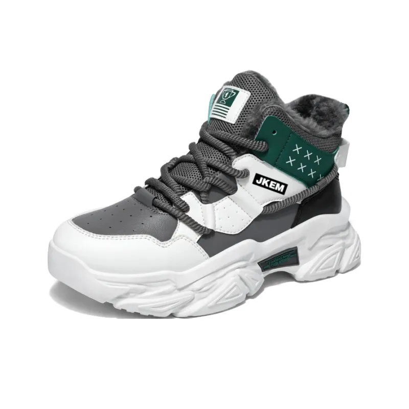 JKEM Cushioning Anti-Slip And Wear-Resistant High-Top Chunky Sneakers Men's-1