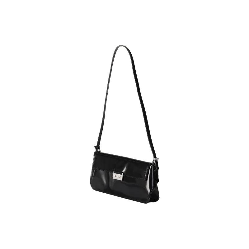 【送料&関税込】BY FAR Black Leather Mathilda Shoulder Bag By Far Matilda Shoulder Bags - POIZON