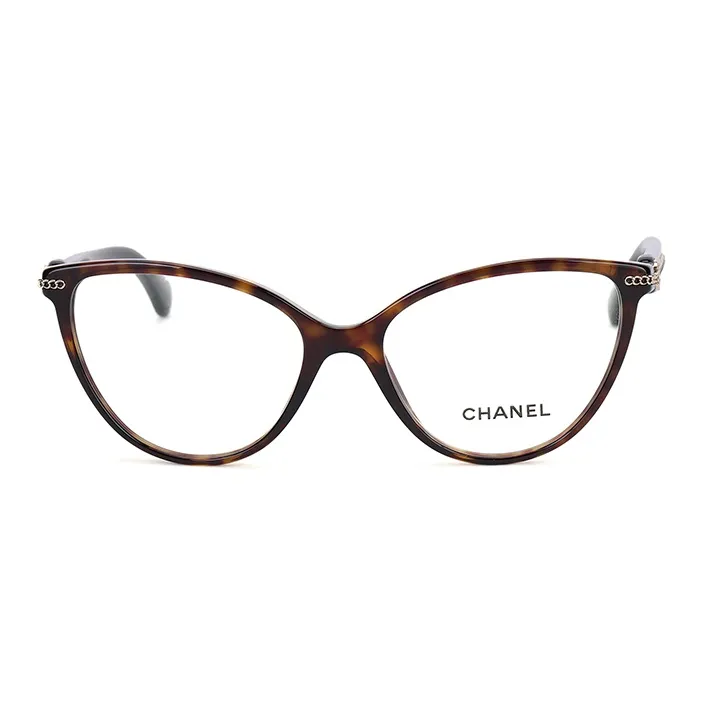 CHANEL Acetate Butterfly Eyeglass Frames Women's Tortoiseshell-1