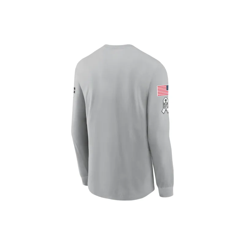 Nike Cleveland Browns Salute To Service Mascot Edge Legend Men's Nike Nfl Long Sleeve T Shirt-1