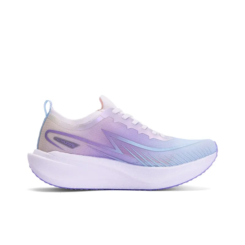 YUDONG Low Top Popcorn Running Shoes Men's Dark Reddish Purple Blue-1
