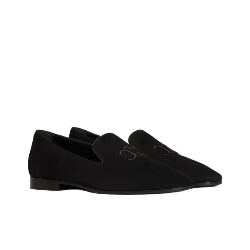 CELINE Triomphe Loafers Men's Black-2