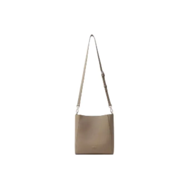 FION Cow Leather Handbag, Shoulder Bag Tubas Women's Trench Gray-1