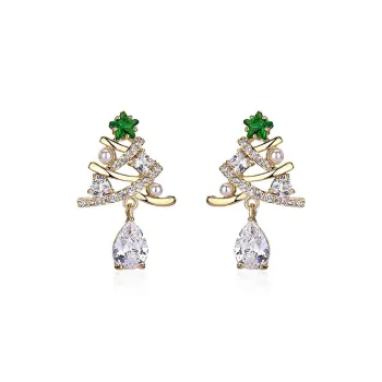 QLADY S925 Silver Stud Earrings Women's
