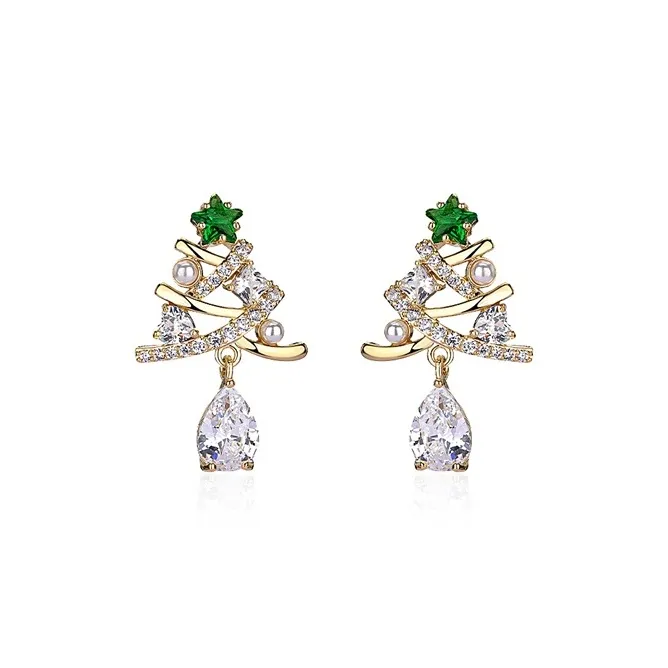 QLADY S925 Silver Stud Earrings Women's-0