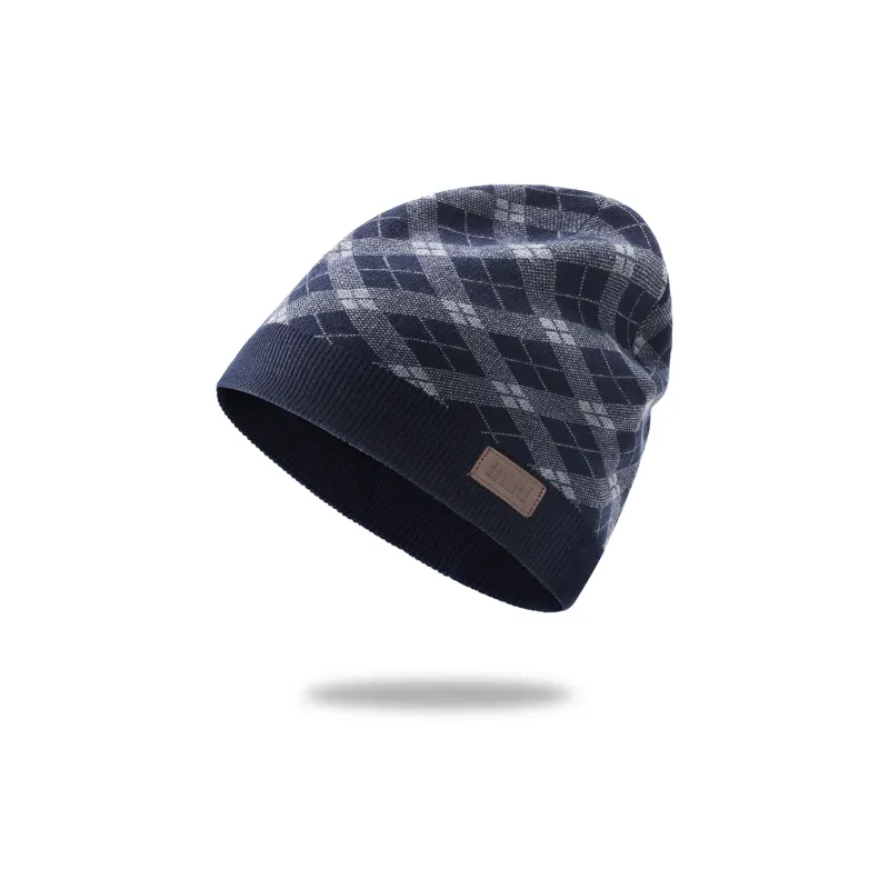 SEPTWOLVES Wool Beanie Included Warm Insulated Hat WO Unisex Black Gray/Navy Blue/Burgundy-4