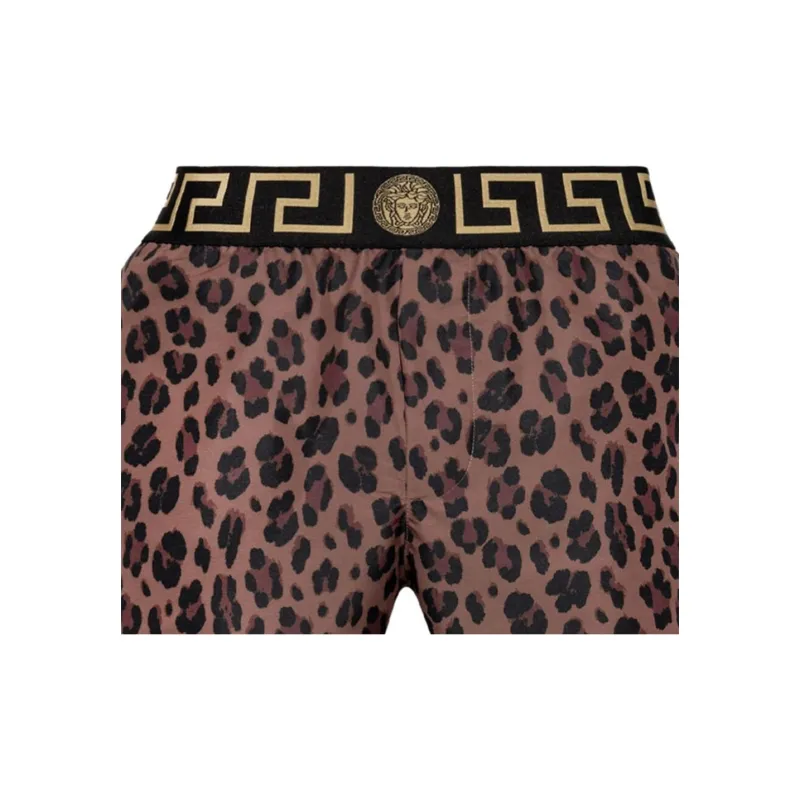 VERSACE Leopard Printed Swim Shorts-5