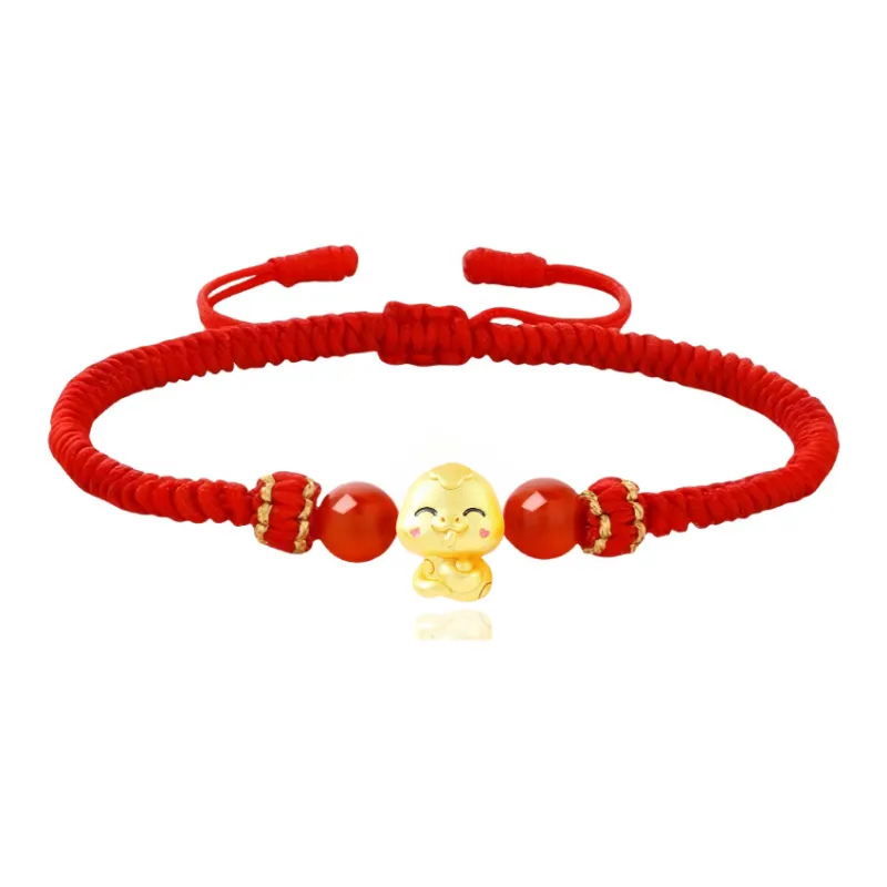 Double Happiness Gift Agate Bracelets Unisex-2