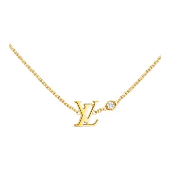 LOUIS VUITTON Idylle Blossom Lv Pendant Yellow Gold And Diamond