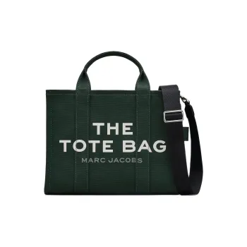 MARC JACOBS Canvas Canvas Bag Tote Bag Shopping Bag Crossbody Handbag Medium Size Women's Dark Green