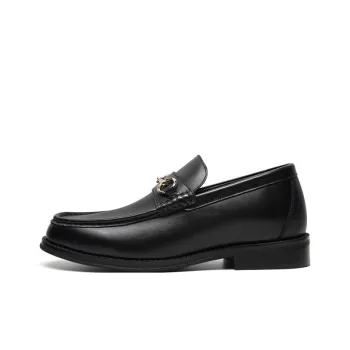 He Jinchang Loafers Men's Black