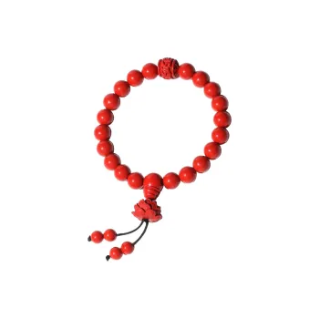 Baozhi Reconstructed Cinnabar Bracelets Unisex
