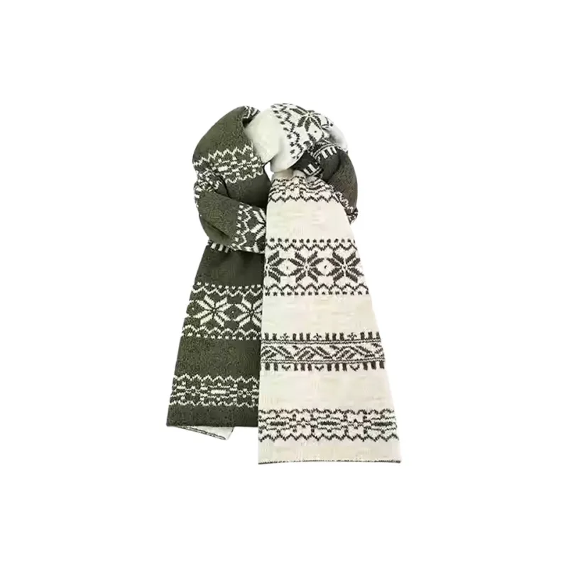 Yalu Rabbit Fur Knit Scarves Unisex Gift Box Set-7