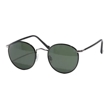 MOSCOT Metal Acetate Round Sunglasses Men's Black