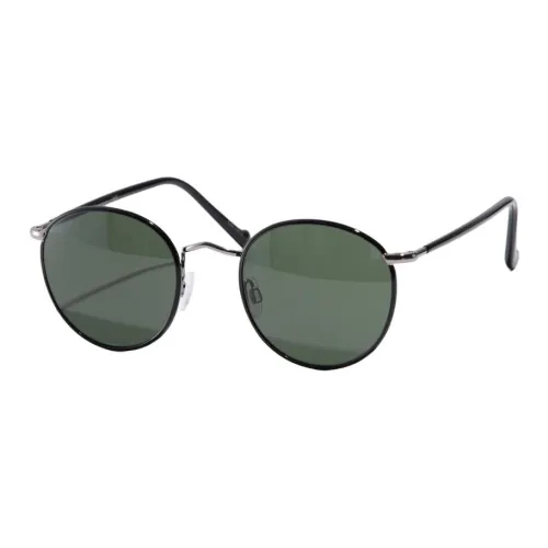 MOSCOT Metal Acetate Round Sunglasses Men's Black