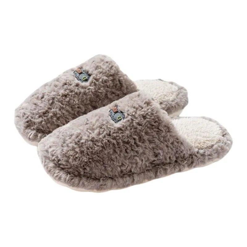 Yu Pu Cotton Slippers For Fall And Winter Indoor Home Use, Slip Resistant, Soft Sole, Warm Plush, Couple Cotton Slipper-8