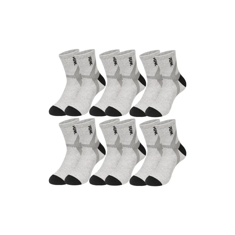 PEAK Mid Calf Socks Unisex 6 Pack-7