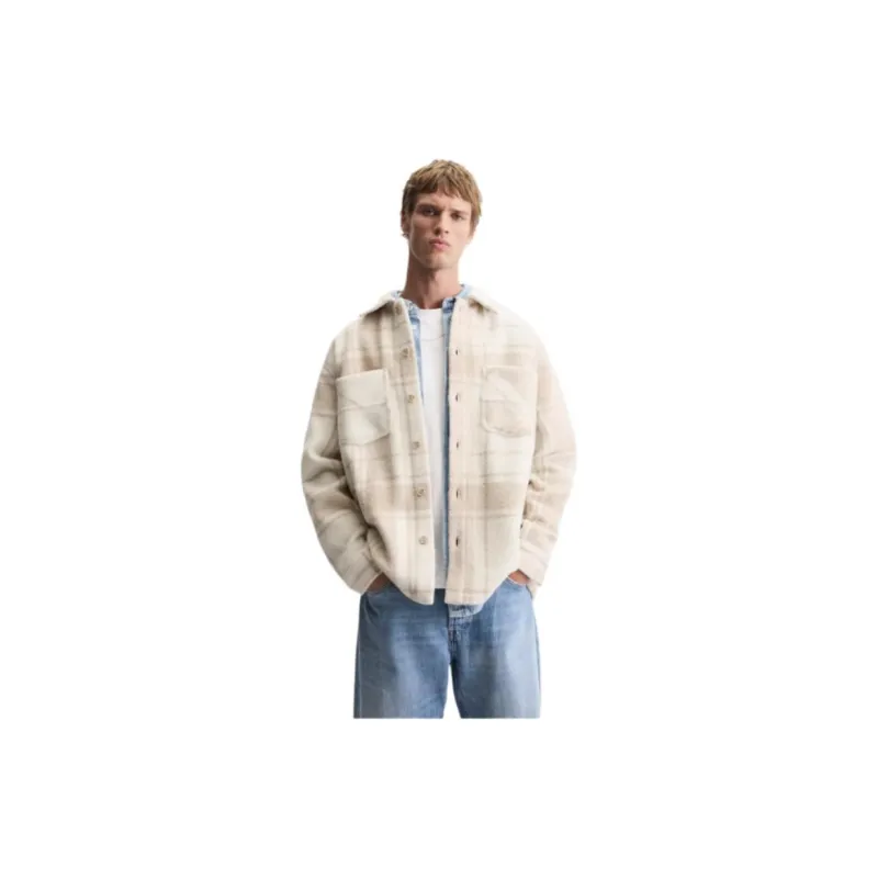 ZARA Jackets Men Brown-5