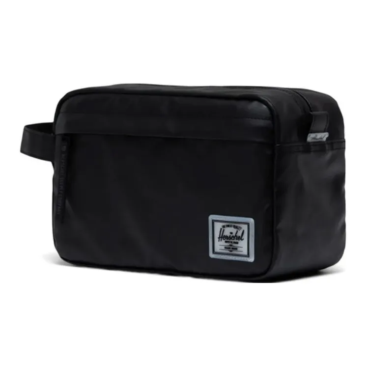 Herschel Recycled Fabric Makeup Bag, Toiletry Bag, Clutch Unisex Black-3