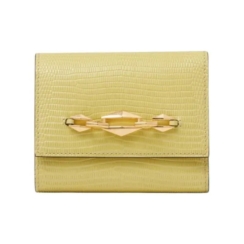 Jimmy Choo Leather Wallet Women's Yellow