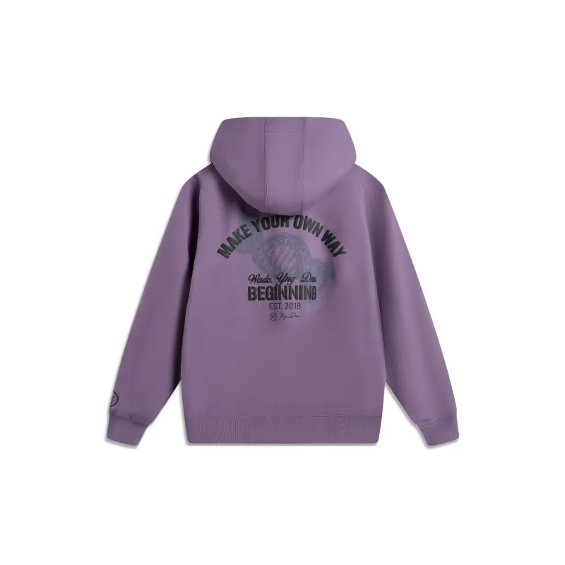 LiNing x YNG DNA Sweatshirt Men's Dark Plum Purple-1