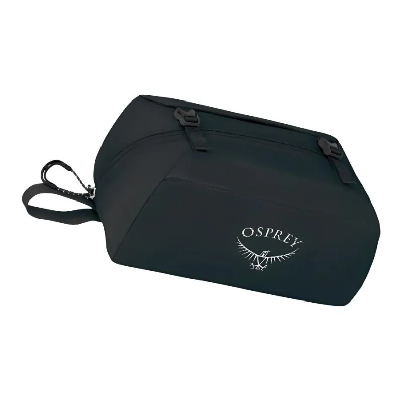 OSPREY Recycled Polyester Toiletry Bag, Makeup Bag Regular Unisex Black-1