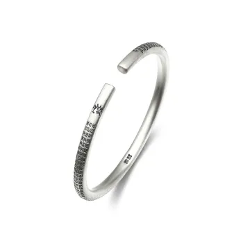 KING SIZE JEWELRY 999 Fine Silver Bangles Women's