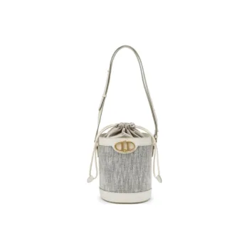 ATHE VANESSABRUNO Jute Bucket Bag Handbag Shoulder Bag Medium Size Women's Ivory