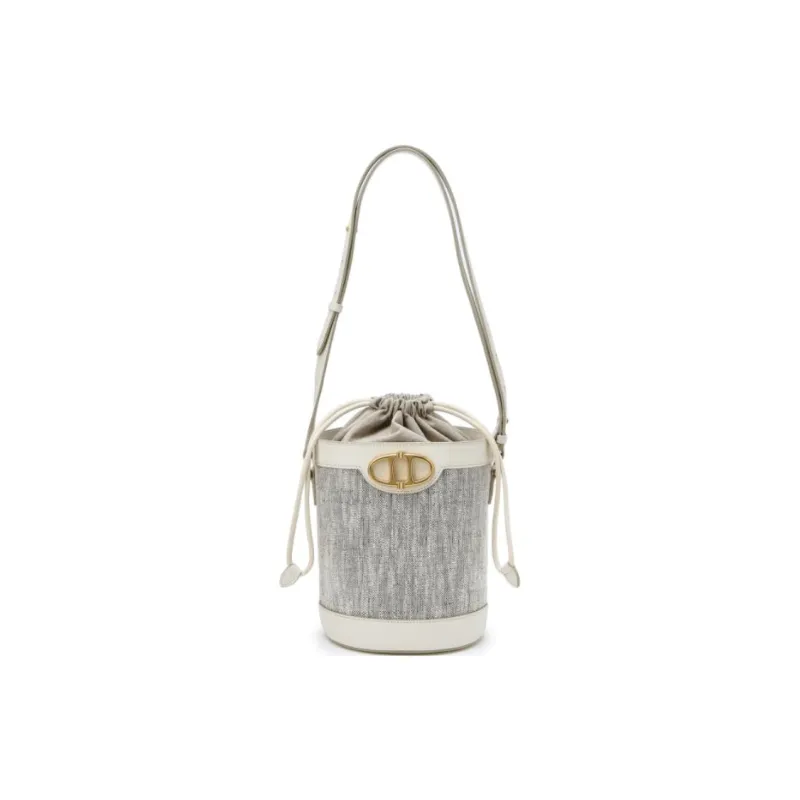 ATHE VANESSABRUNO Jute Bucket Bag Handbag Shoulder Bag Medium Size Women's Ivory-0