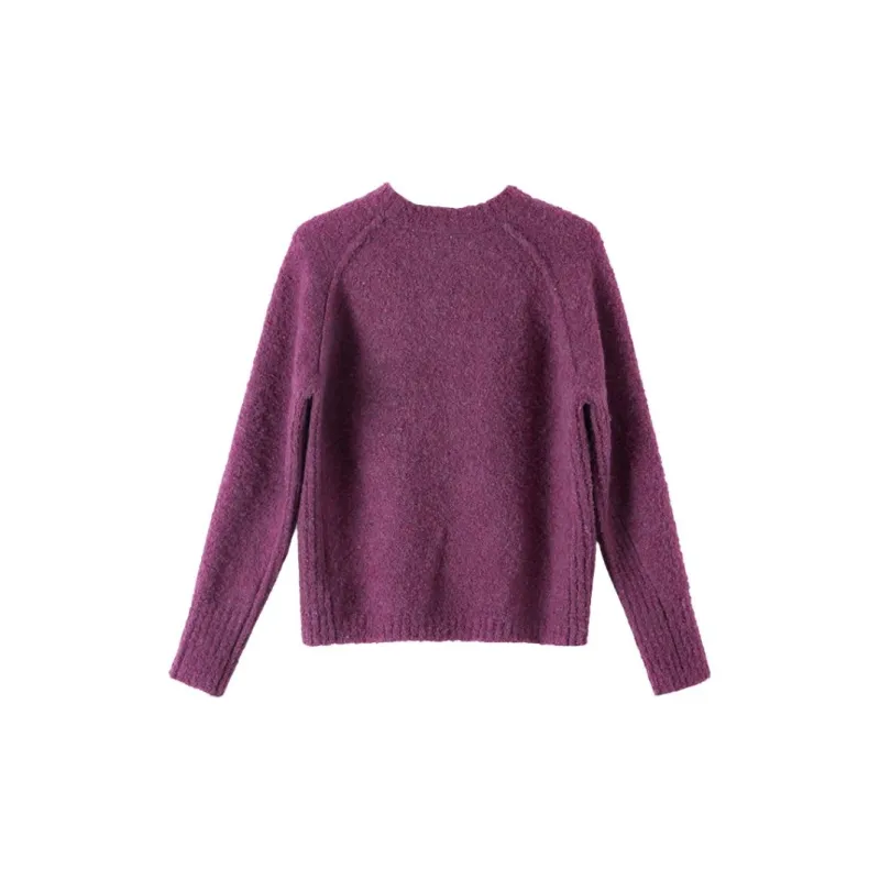 Late White Knitwear Women's Purple-2