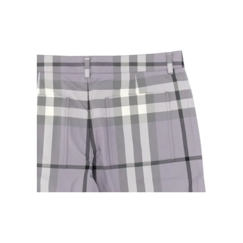 Burberry Check Pattern Bermuda Shorts-4