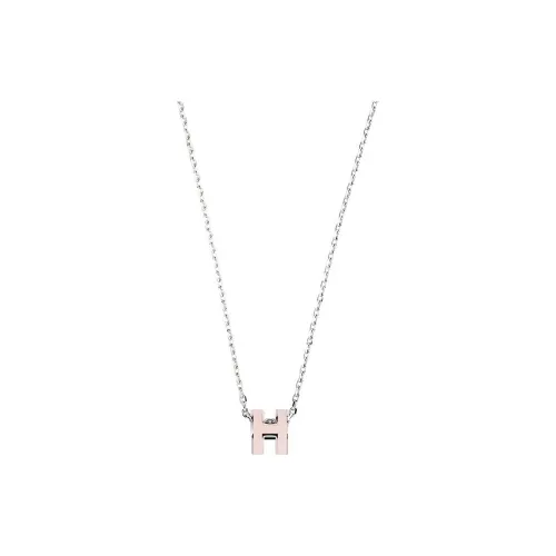 HERMES Mini Pop H Pendant Palladium tone