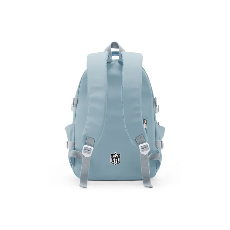NFL Fabric Backpack Laptop Backpack Unisex Black/Ecru/Light Blue-14