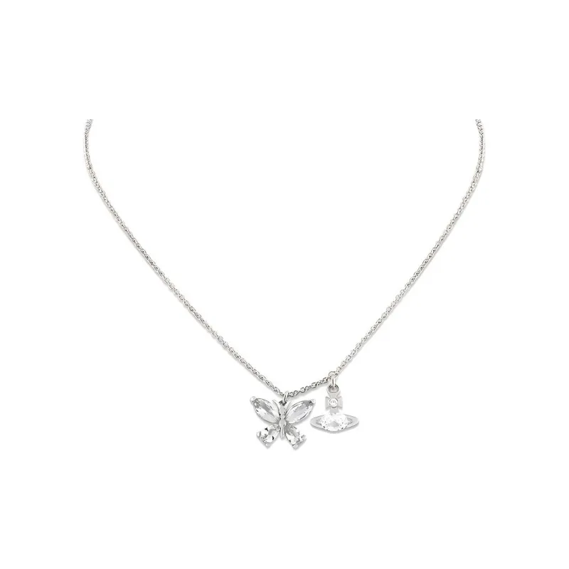 Vivienne Westwood Brass Necklaces Unisex Silver-1