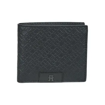 Tommy Hilfiger Cow Leather Wallet Men's Black