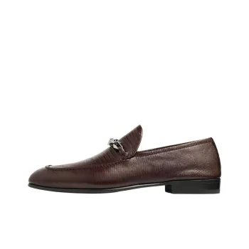 Jimmy Choo Diamond Marti Reverse Loafers Men's Brown