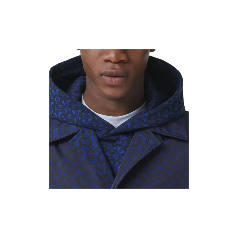 Burberry Coats Men's Deep Royal Blue-3