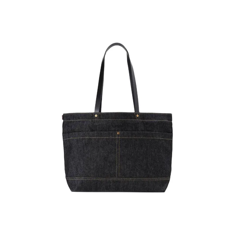 Levi’s Cotton Tote Bag Shopping Bag Handbag Shoulder Bag Regular Women's Black-0