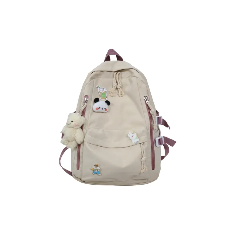 Meow In The Grass Nylon Backpack Regular Unisex Multicolor-2