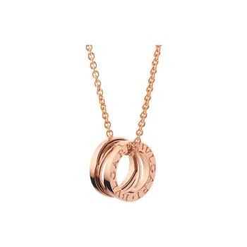 BVLGARI B.Zero1 Series Karat Gold Necklaces Unisex Rose Gold