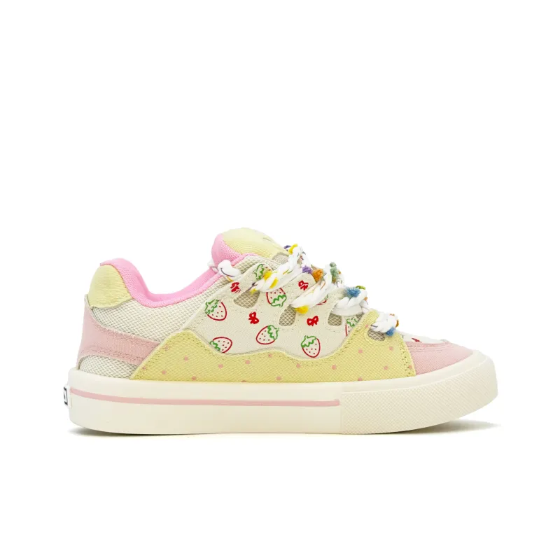 FULLXUAN Niche Cute Little Cat Students' Party Versatile Low-Top Skateboard Shoes Women's-22
